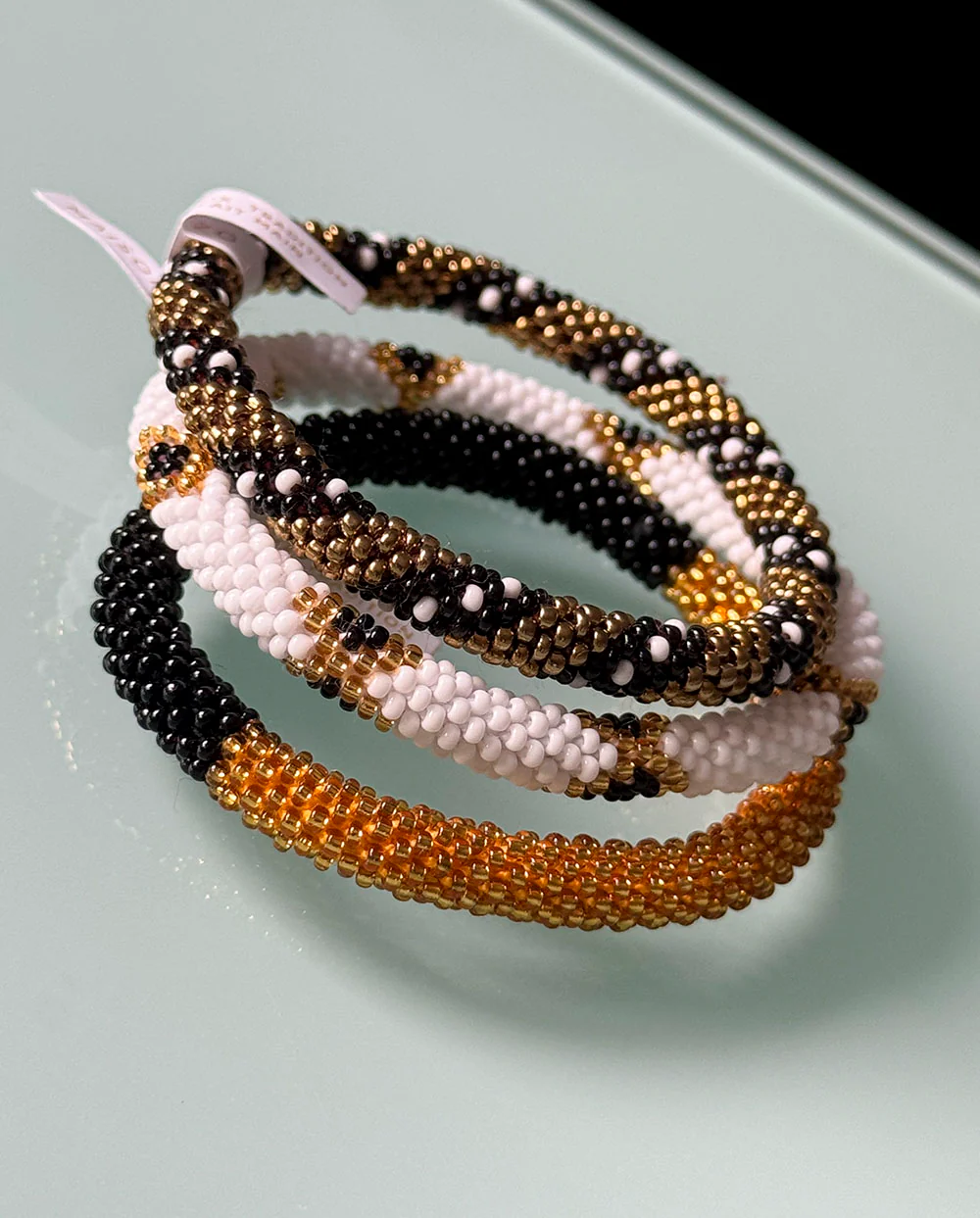 Pulsera nepalí negro - Imagen 5