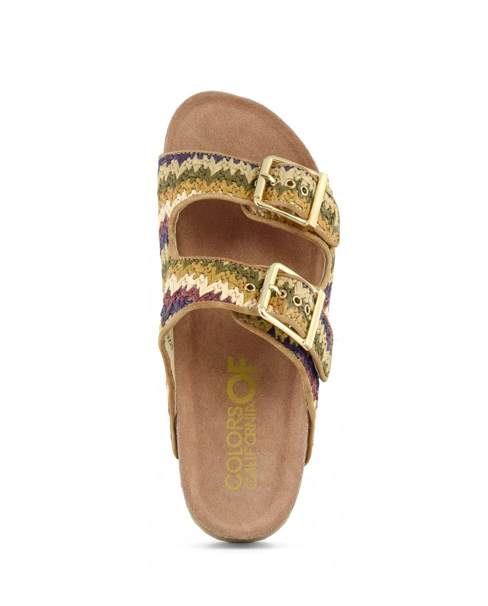 Sandalia plana rafia Colors of California - Imagen 4