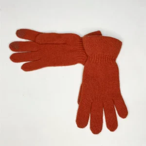 Guante angora naranja caldero