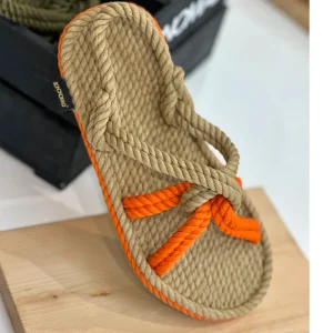 Sandalia Bora Bora natural naranja Bohonomad