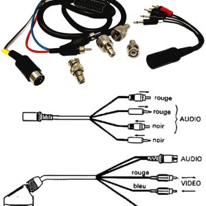 CABLE DE CONEXION AUDIO CON 1 EUROCONECTOR + 8 CONEXIONES.