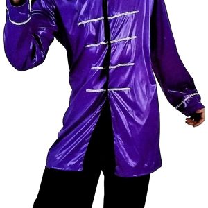 DISFRAZ DE TRAJE DE MUSICO CANTANTE MORADO. TALLA 4.