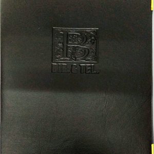 LIBRETA CON INDICE ABECEDARIO 12º NEGRO CON FILO DORADO