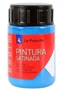 PINTURA BASE DE LATEX COLOR AZUL INTENSO. BOTE DE 35ML LA PAJARITA.