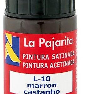 PINTURA BASE DE LATEX COLOR MARRON. BOTE DE 35ML LA PAJARITA.