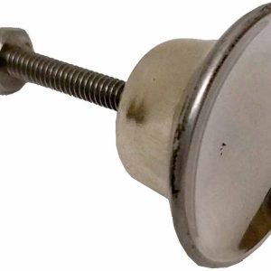 TIRADOR POMO LISO DE 30MM DIAMETRO. CROMO MARCA AMIG.