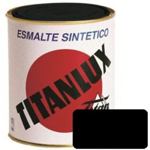 PINTURA ESMALTE SINTETICO BRILLO TITANLUX DE 375ML COLOR NEGRO 567.