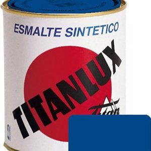 PINTURA ESMALTE SINTETICO BRILLO TITANLUX DE 375ML COLOR AZUL MARINO 551.