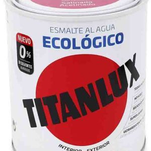 PINTURA ESMALTE AL AGUA ECOLOGICO TITAN 750ML. 552 ROSA FRAMBUESA SATINADO ECOLOGICO.