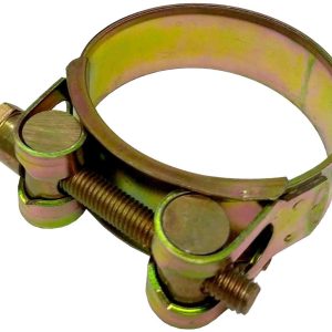 ABRAZADERA SUPER ANCHA DE 64X67MM. METALICA COLOR DORADA.