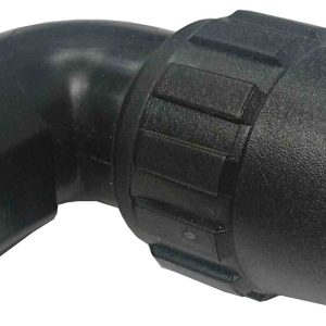 ENLACE CODO DE 90º DE Ø 20MM X 1/2″ HEMBRA DE POLIETILENO NEGRO
