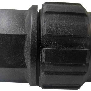 ENLACE RECTO DE Ø 40MMX1.1/4″ MACHO ROSCADO NEGRO DE POLIETILENO