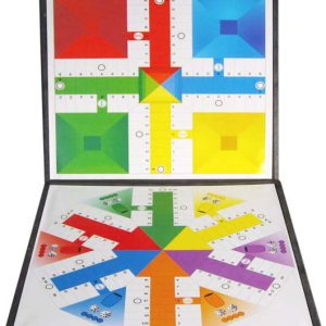TABLERO DE PARCHIS DE CARTON DURO DE 4/6 JUGADORES SEGUN CARA Y MEDIDAS 34X34CM DE MARKET SUPREM 04332.