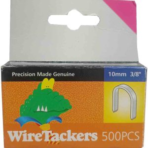 GRAPAS PARA CABLES EN U CURVA DE 10MM 3/8″ DE 320X10 EN CAJA DE 500 UNIDADES MARCA WIRETACKERS 1877.