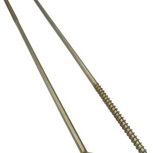 TORNILLO PARA AGLOMERADO DE 6X260MM. ROSCA PARCIAL, GALVANIZADO AMARILLO, CABEZA AVELLANADA PZD, TORNILLO UNIVERSAL. POR UNIDAD
