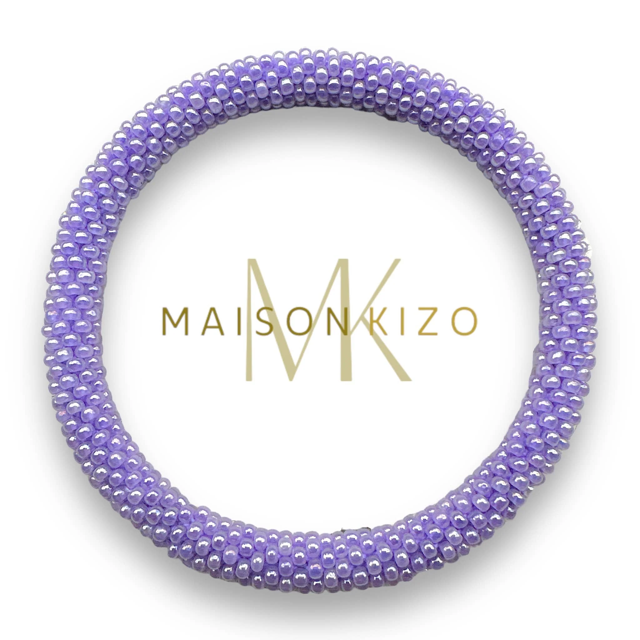 Pulsera nepalí lavanda brillo