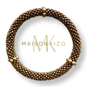Pulsera nepalí oro viejo
