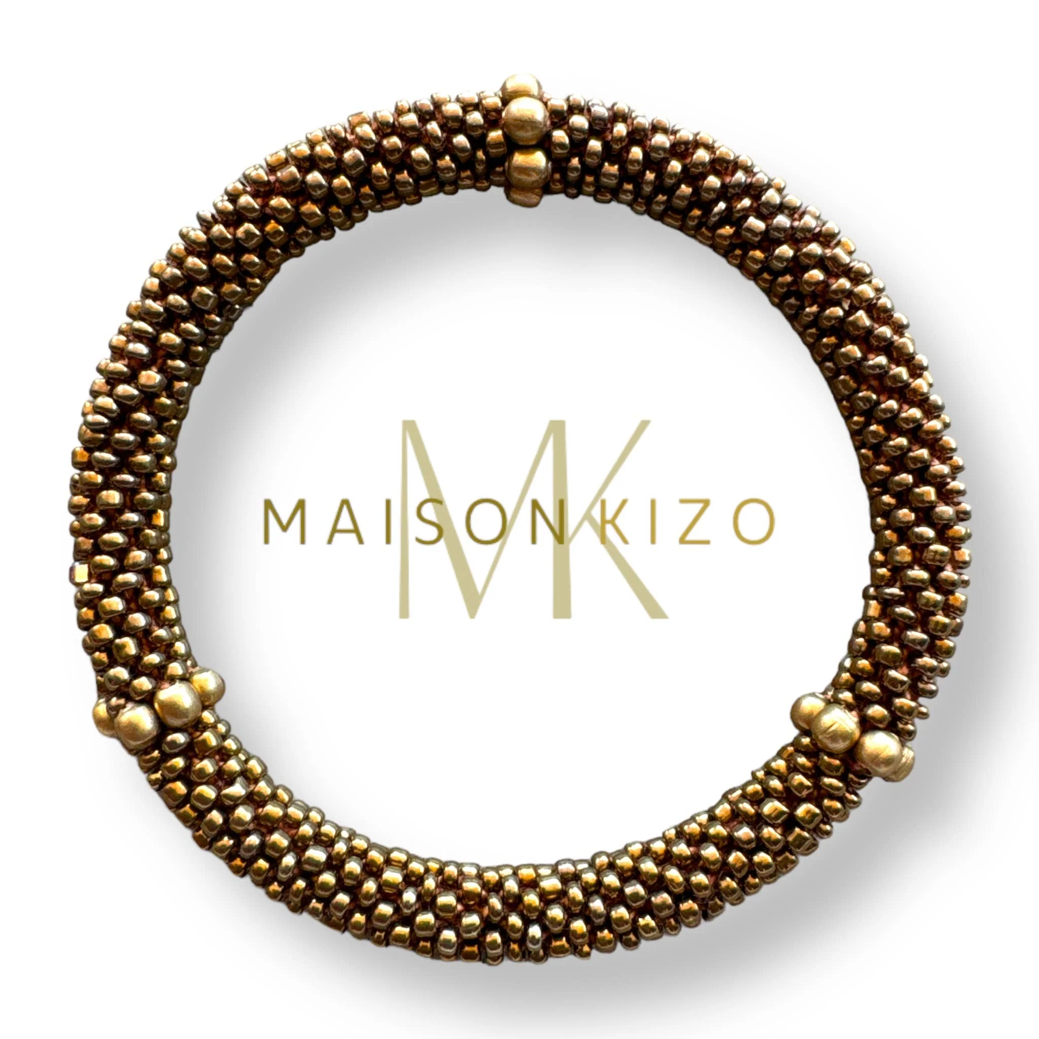 Pulsera nepalí oro viejo