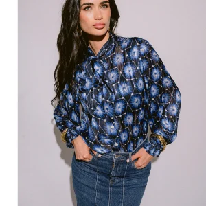 Blusa lazo Dalia blue Piti Cuiti