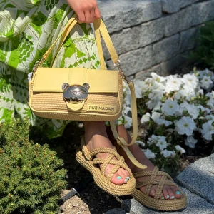 Bolso It bag paja Teddy amarillo Rue Madam Paris
