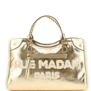 Bolso Tote Shine oro metálico Rue Madam Paris