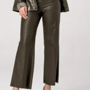 Pantalón efecto Piel Oliva 4773-P1467HP -SOS-
