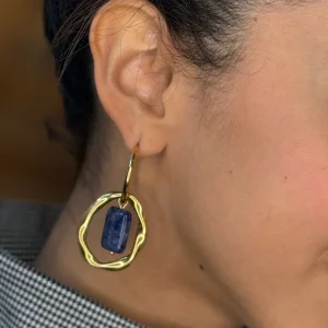 Pendientes Lustre sodalita