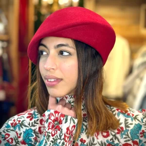Sombrero Judith rojo Poesia d´Élite