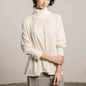 Blusa cuello vuelto blanca PAN Producto Básico