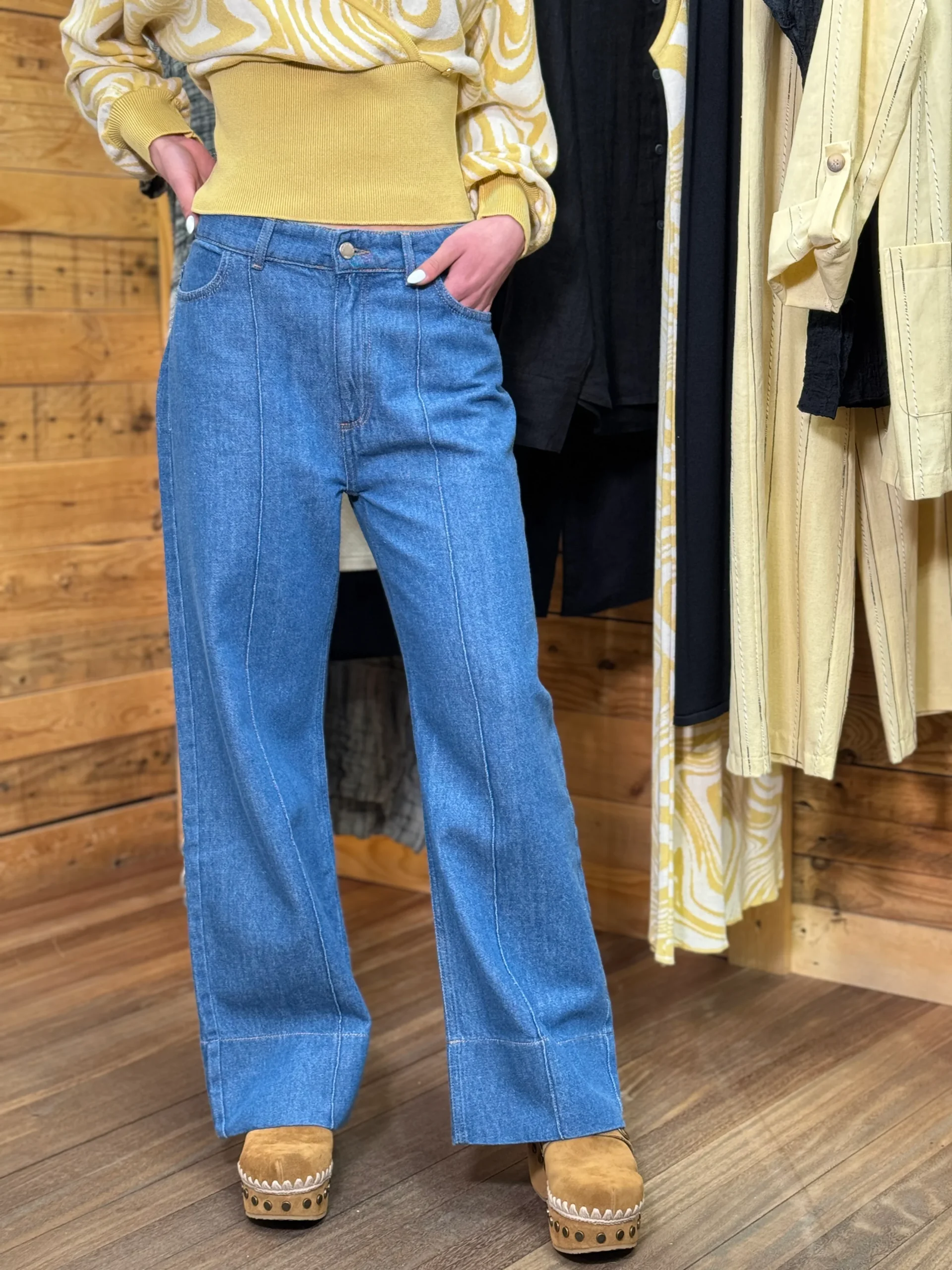 Pantalón Brando tejano azul Mus & bombón