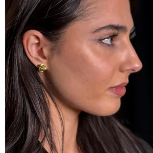 Pendientes small Squiggle oro Karen Hallam