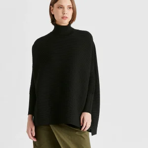 Jersey cuello alto negro Paisie London