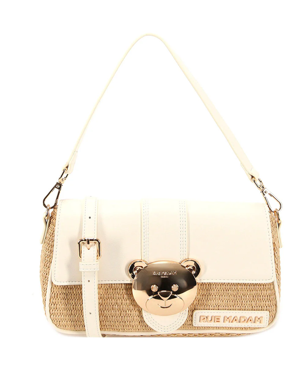 Bolso It bag paja Teddy arena Rue Madam Paris - Imagen 7