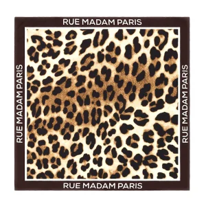 Bandana carre Paris leopard Rue Madam Paris