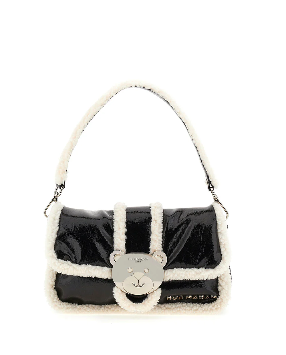 Bolso Teddy It bag negro metalizado Rue Madam Paris - Imagen 5