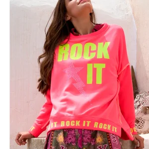Sudadera Rock It Strass neon Miss Goodlife