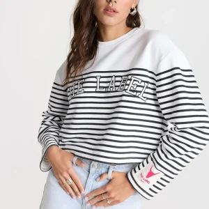 Sudadera cropped rayas Alix the label