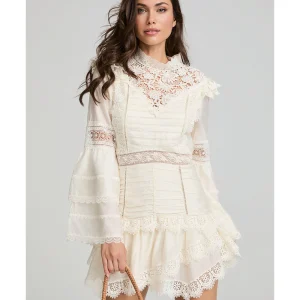 Vestido Flor de Invierno Beige Fetiche Suances