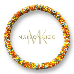 Tobillera nepalí multicolor naranja