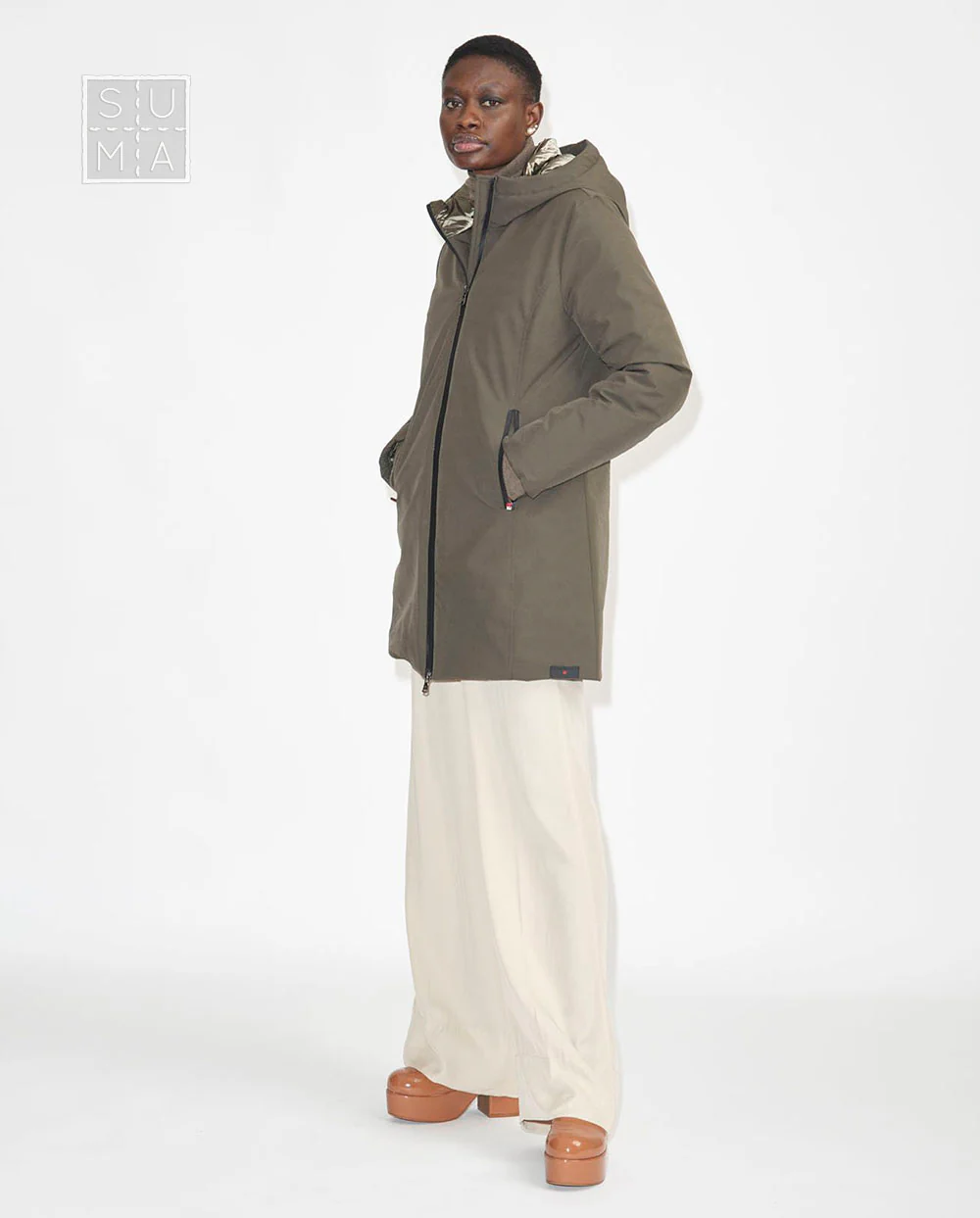 Chaqueta Yorkton W long oliva Canadian