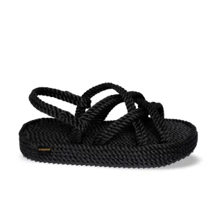 Sandalia plataforma Bodrum negro Bohonomad
