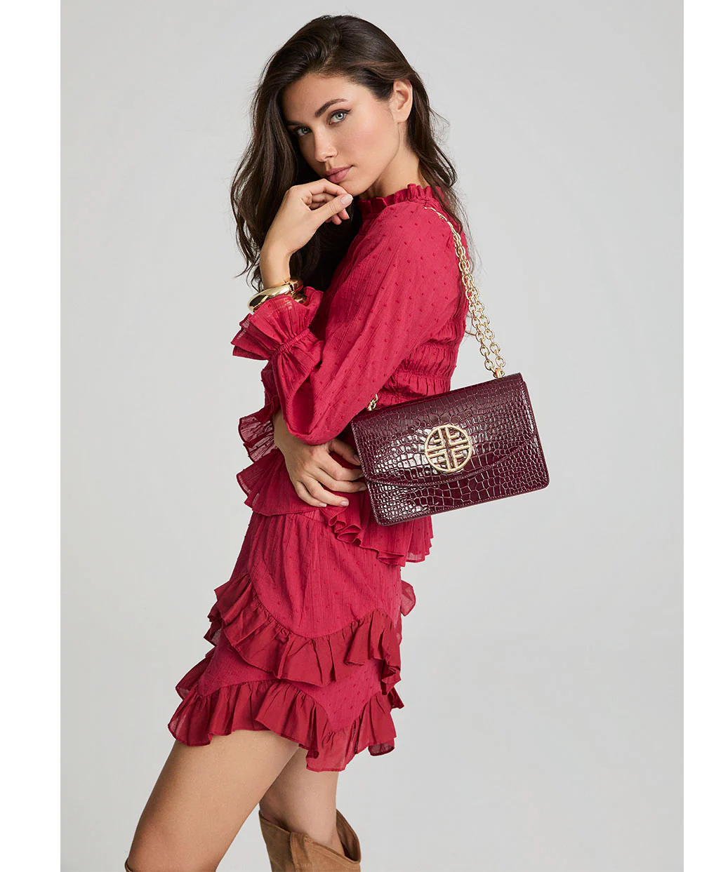 Conjunto Amelie Borgoña Fetiche Suances - Imagen 4