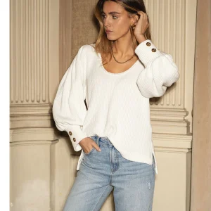 Jersey Copenhagen algodón blanco
