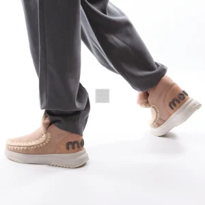 Mou eskimo jogger glitter logo camel