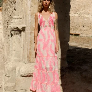 Vestido largo Nilo rosa Piti Cuiti
