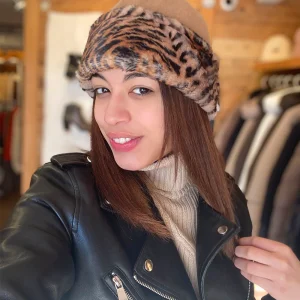 Gorro Camel animal print Poesia d´Élite